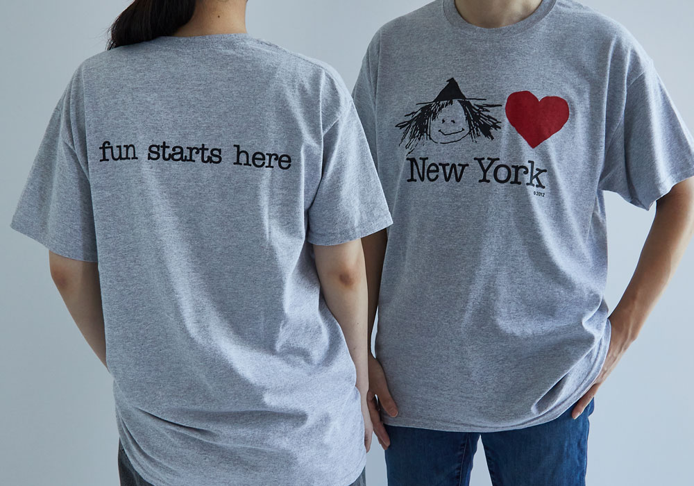I Love New YorkTシャツ  (杢グレー)